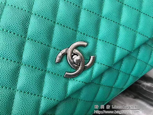 香奈兒CHANEL中號Chanel Coco handle全新頂級翻蓋單肩鏈條手柄包DSC1095